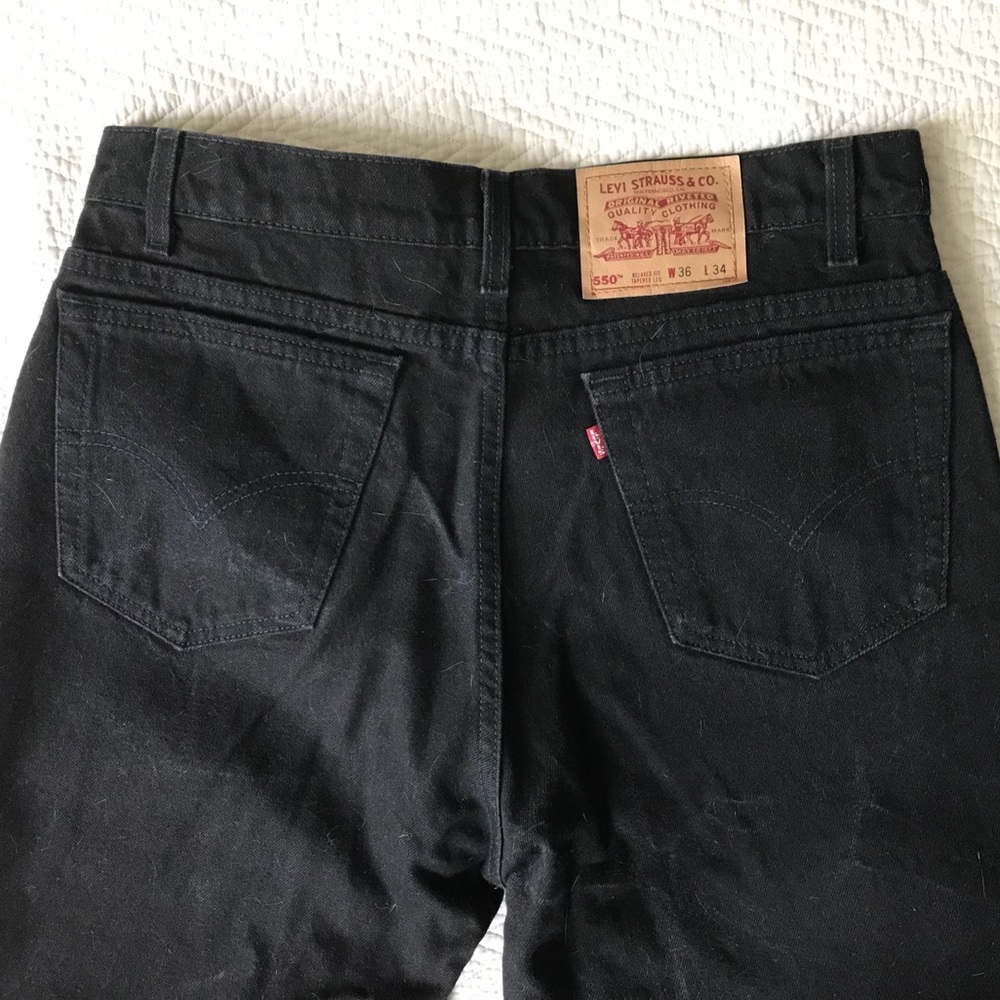 Levi’s 550 Relaxed Fit Tapered Leg Black Jeans